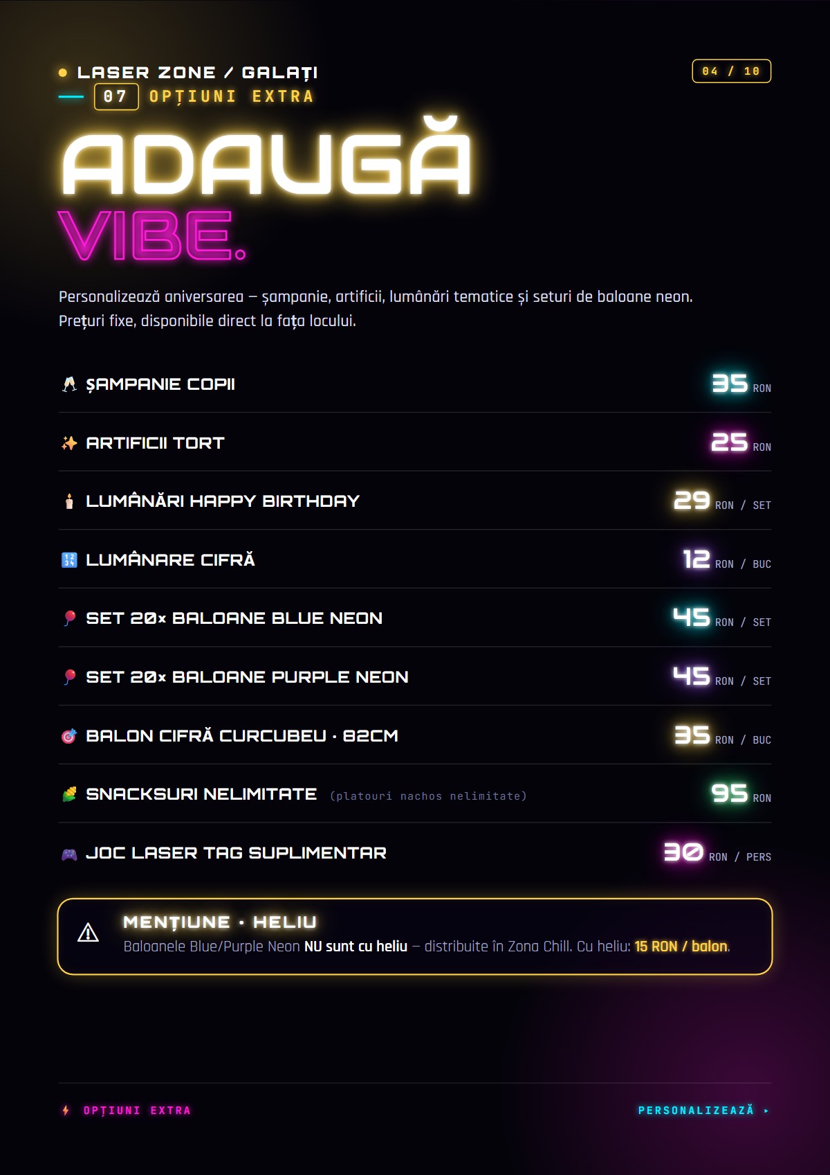 Pachete eveniment Laser Zone — pagina 4
